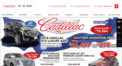 Desktop Screenshot of gauthiercadillacbuickgmc.com